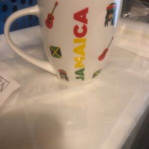 Jamaica Themed White Mug